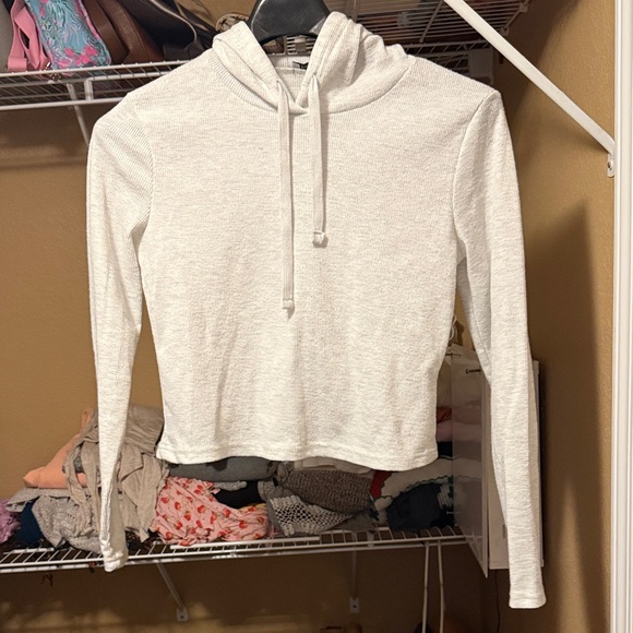 Faded Rose Tops - Cropped lightweight Hoodie